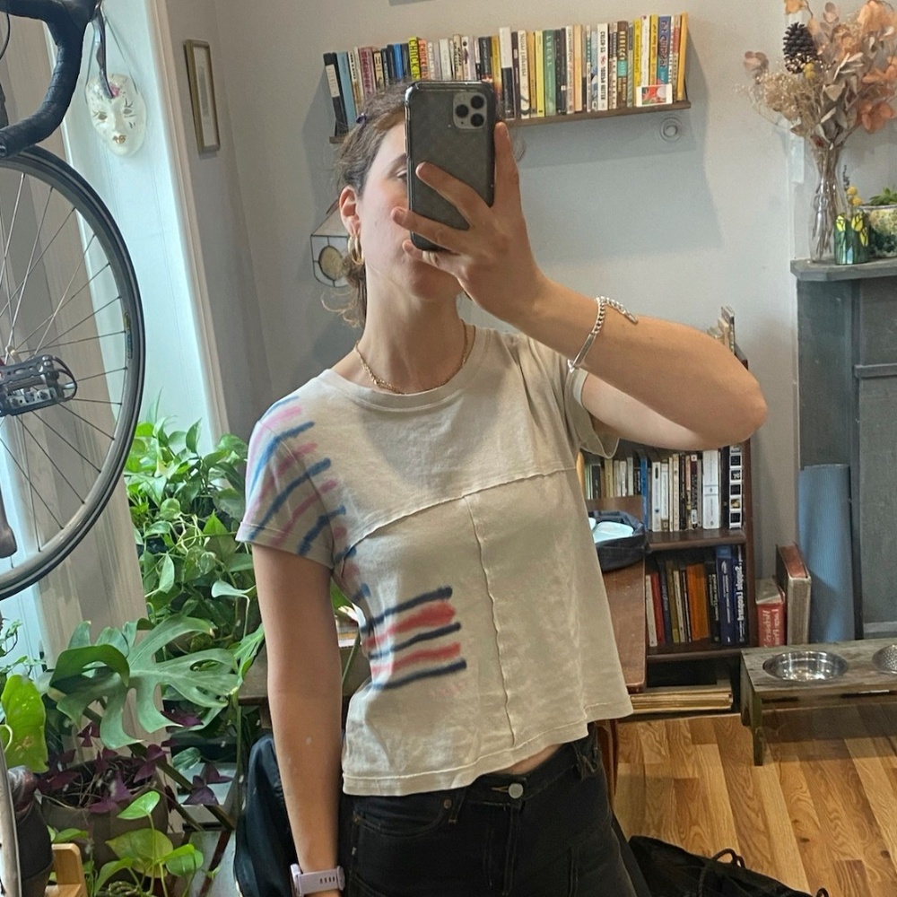 Eckhaus Latta Lapped Baby Tee